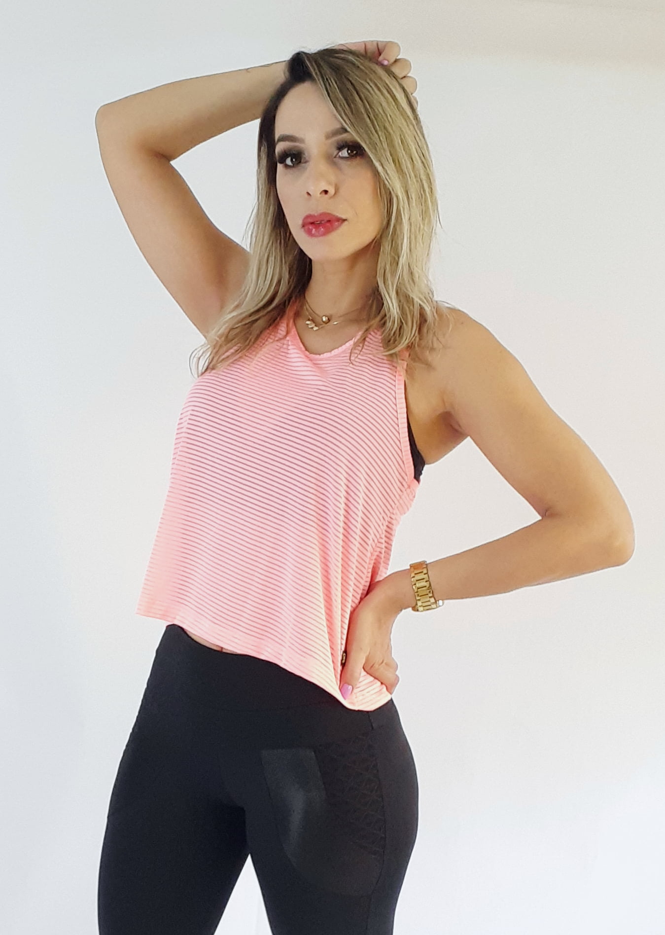 Cropped Fitness Basic (Coral)